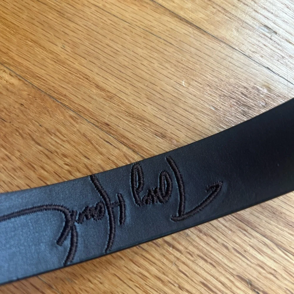 Black Canvas and Leather Belts